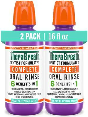 Complete Mouthwash, Revitalizing Mint, 16 fl oz, 2-Pack Complete Mouthwash, Revitalizing Mint, 16 fl oz, 2-Pack