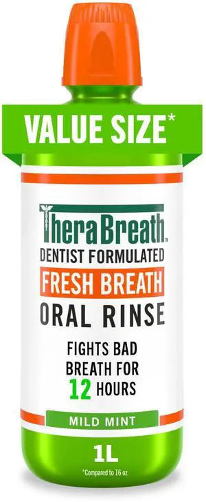 Fresh Breath Mouthwash, Mild Mint, 1 Liter Fresh Breath Mouthwash, Mild Mint, 1 Liter