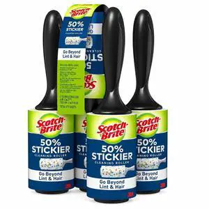 3M Lint Roller 50 % Sticker 5 Pk/95 Sheets (Net Sheet 475 ), 475Count 3M Lint Roller 50 % Sticker 5 Pk/95 Sheets (Net Sheet 475 ), 475Count
