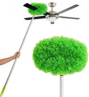 68" Adjustable Ceiling Fan Duster - 360° Dual-Sided Microfiber 68" Adjustable Ceiling Fan Duster - 360° Dual-Sided Microfiber