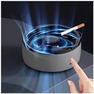 Smokeless Ashtray Air Purifier Ashtrays 2 in 1 Smokeless Ashtrays Smoke Removing Ash Tray Desktop USB Rechargeable Portable Ashtrays for Home Office (Grey) Smokeless Ashtray Air Purifier Ashtrays 2 in 1 Smokeless Ashtrays Smoke Removing Ash Tray Desktop USB Rechargeable Portable Ashtrays for Home Office (Grey)
