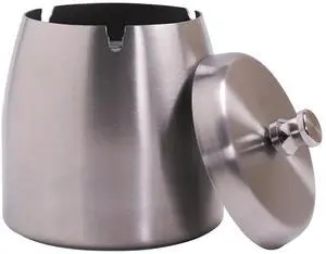 Ashtray with Lid for Cigarette, Stainless Steel Smokeless Odorless Windproof Ashtrays for Home Office Tabletop Outside Patio Outdoor Balcony(3.54"x3.0"x3.38") Ashtray with Lid for Cigarette, Stainless Steel Smokeless Odorless Windproof Ashtrays for Home Office Tabletop Outside Patio Outdoor Balcony(3.54"x3.0"x3.38")