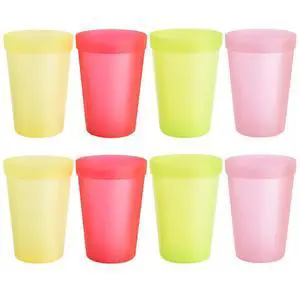 8-Pack 15.2oz Plastic Cups, BPA-Free Reusable Drinking Cups, Unbreakable PP Tumblers, Microwave & Dishwasher Safe, Translucent Assorted Colors for Party BBQ Picnic & Daily Use 8-Pack 15.2oz Plastic Cups, BPA-Free Reusable Drinking Cups, Unbreakable PP Tumblers, Microwave & Dishwasher Safe, Translucent Assorted Colors for Party BBQ Picnic & Daily Use