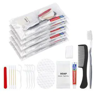 Hygiene Kit Bulk, Convenience Kits Bulk (5-Pack) | Feature Double-Sealed Individual Packaging, Toothbrush And Toothpaste Kit Bulk, Suitable For Hotels, Camping, Home Use Hygiene Kit Bulk, Convenience Kits Bulk (5-Pack) | Feature Double-Sealed Individual Packaging, Toothbrush And Toothpaste Kit Bulk, Suitable For Hotels, Camping, Home Use