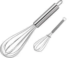 10 inch Stainless Steel Whisk, 5 inches for mixing small amounts of liquids, milkshakes, coffee, juice, etc. 2-piece set (buy 10 inches and get 5 inches as a gift) silver 10 inch Stainless Steel Whisk, 5 inches for mixing small amounts of liquids, milkshakes, coffee, juice, etc. 2-piece set (buy 10 inches and get 5 inches as a gift) silver