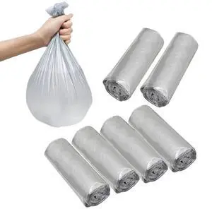 4 Gallon Bathroom Trash Bags,6 Rolls 120pcs Small Trash Garbage Bags, Disposable Trash Bags for Office, Bathroom Wastebasket Waste Bin (Silver 120 Count) 4 Gallon Bathroom Trash Bags,6 Rolls 120pcs Small Trash Garbage Bags, Disposable Trash Bags for Office, Bathroom Wastebasket Waste Bin (Silver 120 Count)