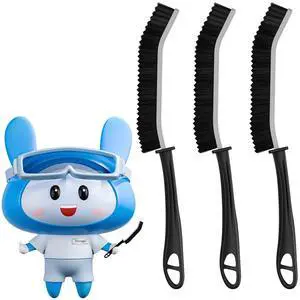 Crevice Cleaning Brushes, Serrated Cleaner Scrub Brush Tool for Hard to Reach Tight Space, Home Essentials, Cleaning Supplies for Shower, Bathroom, Kitchen, Toilet, Window (3, Black) Crevice Cleaning Brushes, Serrated Cleaner Scrub Brush Tool for Hard to Reach Tight Space, Home Essentials, Cleaning Supplies for Shower, Bathroom, Kitchen, Toilet, Window (3, Black)