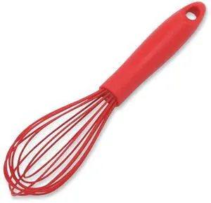 Premium Silicone Wire Cooking Whisk, 10.5 Inch, Red Premium Silicone Wire Cooking Whisk, 10.5 Inch, Red