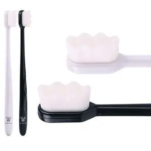Extra Soft Toothbrush for Sensitive Gums and Teeth with 20,000 Ultra Soft Bristles. Micro-Nano Toothbrush. Excellent Cleaning Effect (2 Pack) (White Wave Bristle) Extra Soft Toothbrush for Sensitive Gums and Teeth with 20,000 Ultra Soft Bristles. Micro-Nano Toothbrush. Excellent Cleaning Effect (2 Pack) (White Wave Bristle)