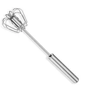 Egg Whisk, 12 Inch Semi-Automatic Egg Beater Stainless Steel Hand Mixers for Blending, Whisking, Beating, Premium Kitchen Utensil Egg Whisk, 12 Inch Semi-Automatic Egg Beater Stainless Steel Hand Mixers for Blending, Whisking, Beating, Premium Kitchen Utensil