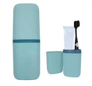 Travel Toothbrush & Toothpaste Case, Toothbrush Travel Holder with Cup Portable Travel Toothbrush Case Holder Toothbrush Travel Container for Camping School Business Trip Bathroom Travel Toothbrush & Toothpaste Case, Toothbrush Travel Holder with Cup Portable Travel Toothbrush Case Holder Toothbrush Travel Container for Camping School Business Trip Bathroom