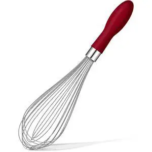 Whisk for Cooking Reinforced Anti-Break Handle Stainless Steel 12in Red | Upgrade Break-Proof Sturdy Handle Dishwasher-safe Wisk Large Comfortable Non-Slip Wisking Tool For Baking Eggs Sauces Mixing Whisk for Cooking Reinforced Anti-Break Handle Stainless Steel 12in Red | Upgrade Break-Proof Sturdy Handle Dishwasher-safe Wisk Large Comfortable Non-Slip Wisking Tool For Baking Eggs Sauces Mixing