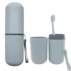 Light Blue Travel Toothbrush Holder, Toothbrush and Toothpaste Travel Case Portable Toothbrush Holder with Cover for Traveling Bathroom Business Camping School Light Blue Travel Toothbrush Holder, Toothbrush and Toothpaste Travel Case Portable Toothbrush Holder with Cover for Traveling Bathroom Business Camping School