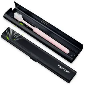 Toothbrush Case Cover for Traveling, Aluminum Toothbrush Holder for Manual Toothbrush + Mini Toothpaste, Portable Tooth Brush Storage Box for Camping Business Trip-Black (1 Pack) Toothbrush Case Cover for Traveling, Aluminum Toothbrush Holder for Manual Toothbrush + Mini Toothpaste, Portable Tooth Brush Storage Box for Camping Business Trip-Black (1 Pack)