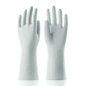 Green Household Rubber Non-Slip Gloves with Flocked Lining, Small | Water Resistant Reusable Dish Washing Latex Gloves for Kitchen & Bathroom Cleaning Green Household Rubber Non-Slip Gloves with Flocked Lining, Small | Water Resistant Reusable Dish Washing Latex Gloves for Kitchen & Bathroom Cleaning