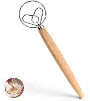 13 Inch Danish Dough Whisk, Stainless Steel Dough Whisk with Long Handle | 304 Stainless Steel Dough Whisk, Dutch Whisk Sourdough Bread Tools for Baking Breads,Pastry Mixing Sourdough Easy & Quick 13 Inch Danish Dough Whisk, Stainless Steel Dough Whisk with Long Handle | 304 Stainless Steel Dough Whisk, Dutch Whisk Sourdough Bread Tools for Baking Breads,Pastry Mixing Sourdough Easy & Quick