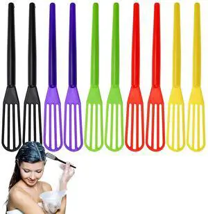 10 PCS Plastic Hair Coloring Mixer,Hair Color Whisks Dye Cream Mixer,Tint Color Cream Colorful Spoon Applicator Hair Bleaching Highlight Tool for Home Barber Shop Salon 10 PCS Plastic Hair Coloring Mixer,Hair Color Whisks Dye Cream Mixer,Tint Color Cream Colorful Spoon Applicator Hair Bleaching Highlight Tool for Home Barber Shop Salon