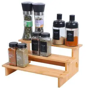3 Tiered Spice Rack Organizer for Cabinet,Spice Organization for Cabinet, Seasoning Organizer,Spice Shelf and Spice Organizer for Cabinet,Pantry Organizers and Storage (1 Pack, Small) 3 Tiered Spice Rack Organizer for Cabinet,Spice Organization for Cabinet, Seasoning Organizer,Spice Shelf and Spice Organizer for Cabinet,Pantry Organizers and Storage (1 Pack, Small)