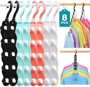 Closet Organizers and Storage,Upgraded Organization and Storage Clothes Hanger,8 Pack College Dorm Room Essentials,Sturdy Closet Organizer Home Essentials Space Saving Hangers for Thick Clothe Closet Organizers and Storage,Upgraded Organization and Storage Clothes Hanger,8 Pack College Dorm Room Essentials,Sturdy Closet Organizer Home Essentials Space Saving Hangers for Thick Clothe