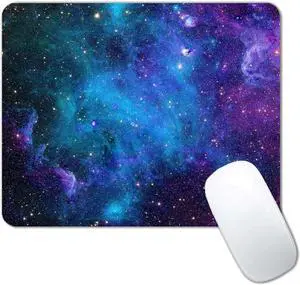 Galaxy Stars Mouse Mat, Square Waterproof Non-Slip Rubber Base Mousepad for Office Laptop, 9.5"x7.9"x0.12" Inch Galaxy Stars Mouse Mat, Square Waterproof Non-Slip Rubber Base Mousepad for Office Laptop, 9.5"x7.9"x0.12" Inch