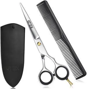 Hair Scissors, 6.5 inch Professional Hair Cutting Scissors for Women Men Adults - Barber Scissors Hair Shears - Super Sharp Haircut Scissors - Tijeras De Peluqueria Profesional Hair Scissors, 6.5 inch Professional Hair Cutting Scissors for Women Men Adults - Barber Scissors Hair Shears - Super Sharp Haircut Scissors - Tijeras De Peluqueria Profesional