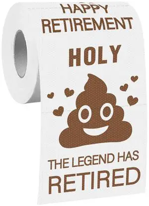 Retirement Toilet Paper Gift for Men and Women Roll Prank Funny Retired Gifts Novelty Toilet Paper Present for Co-Worker Happy Retirement Party Decorations, The Legend Has Retired Party Supplies. Retirement Toilet Paper Gift for Men and Women Roll Prank Funny Retired Gifts Novelty Toilet Paper Present for Co-Worker Happy Retirement Party Decorations, The Legend Has Retired Party Supplies.