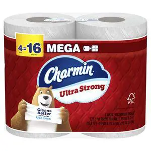 Ultra Strong Toilet Paper 4 Mega Rolls, 220 Sheets Per Roll Ultra Strong Toilet Paper 4 Mega Rolls, 220 Sheets Per Roll