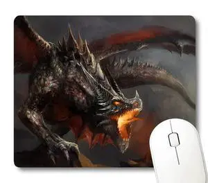 Epic Knight vs Fire Dragon Battle Mouse Pad, Fantasy Medieval Art Desk Mat | Dark Mythical Scene Graphic, 9.5 x 7.9 Inches, Anti-Slip Base, Cute Smooth Mousepad Epic Knight vs Fire Dragon Battle Mouse Pad, Fantasy Medieval Art Desk Mat | Dark Mythical Scene Graphic, 9.5 x 7.9 Inches, Anti-Slip Base, Cute Smooth Mousepad