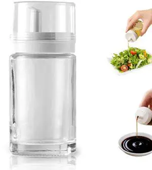 Small Glass Oil and Vinegar Dispenser Bottles - 3.4oz - Leakproof, Perfect for Kitchen Use Small Glass Oil and Vinegar Dispenser Bottles - 3.4oz - Leakproof, Perfect for Kitchen Use