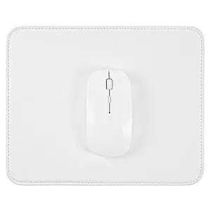White Non Slip Mouse Pad, 10.24x8.27in | Leather Thin Mouse Mat, Mousemat for Computer Game Laptop Home Office White Non Slip Mouse Pad, 10.24x8.27in | Leather Thin Mouse Mat, Mousemat for Computer Game Laptop Home Office