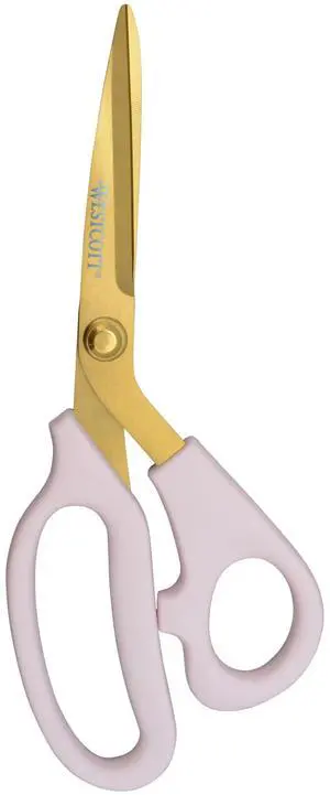 All-Purpose Kitchen Shears, Pink with Gold Blades - Durable Kitchen Shears with Precision-Ground Blades for Easy Cutting and Meal Prep - 8-Inch All-Purpose Kitchen Shears, Pink with Gold Blades - Durable Kitchen Shears with Precision-Ground Blades for Easy Cutting and Meal Prep - 8-Inch
