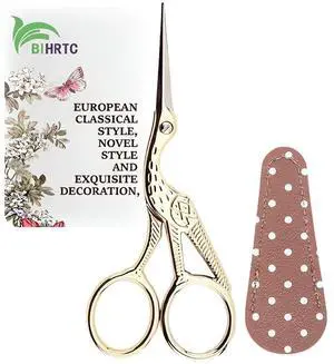 4.5Inch Embroidery Scissors Sharp Tip Stainless Steel DIY Tool | Scissors for Knitting Cross Stitch Cutting Embroidery Sewing Handcraft Craft Art Work Gold 4.5Inch Embroidery Scissors Sharp Tip Stainless Steel DIY Tool | Scissors for Knitting Cross Stitch Cutting Embroidery Sewing Handcraft Craft Art Work Gold