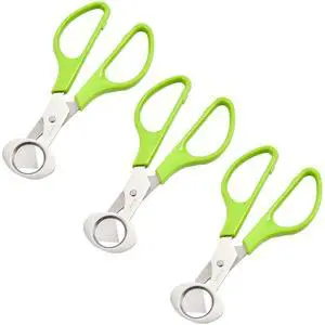 3Pcs Quail Egg Cutter Scissors Kitchen Egg Shears Tool (Green) 3Pcs Quail Egg Cutter Scissors Kitchen Egg Shears Tool (Green)