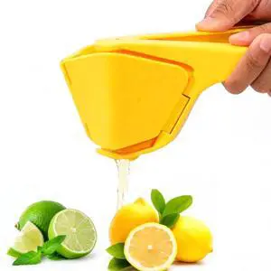 Lemon Juicer Squeezer, Easy Squeeze Hand Juicer, Citrus Squeezer That Folds Flat For Space-Saving Storage, Manual Lime squeezer with Sideways Pivot to Increase Leverage + Reduce Effort Needed Lemon Juicer Squeezer, Easy Squeeze Hand Juicer, Citrus Squeezer That Folds Flat For Space-Saving Storage, Manual Lime squeezer with Sideways Pivot to Increase Leverage + Reduce Effort Needed
