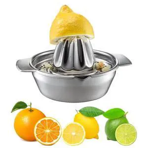 Lemon Orange Squeezer, Manual Juicer Stainless Steel Citrus Juicer Hand Press Lemon Squeezer with Bowl Juicer Strainer Lemon Orange Squeezer, Manual Juicer Stainless Steel Citrus Juicer Hand Press Lemon Squeezer with Bowl Juicer Strainer
