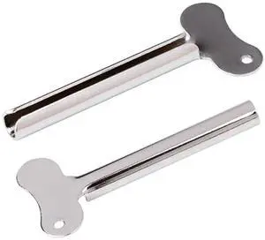 2 Pcs Toothpaste Squeezer, Stainless Steel Toothpaste Tube Squeezer, Key Cream Squeezing Paint Squeezer Tube Squeezer Tool, Money Saving Bathroom Tools(Silver) 2 Pcs Toothpaste Squeezer, Stainless Steel Toothpaste Tube Squeezer, Key Cream Squeezing Paint Squeezer Tube Squeezer Tool, Money Saving Bathroom Tools(Silver)