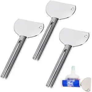 3 Pcs Toothpaste Tube Squeezers,Stainless Steel Toothpaste Squeezer,Metal Manual Dispenser Roller Tube Wringer,Tube Key Tooth Paste Squeezer for Home Toothpaste Paint,Cream, Cosmetic and Hair Dye 3 Pcs Toothpaste Tube Squeezers,Stainless Steel Toothpaste Squeezer,Metal Manual Dispenser Roller Tube Wringer,Tube Key Tooth Paste Squeezer for Home Toothpaste Paint,Cream, Cosmetic and Hair Dye