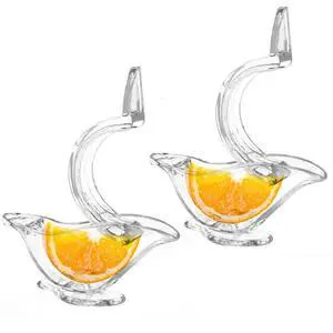 2Pcs Manual Lemon Slice Squeezer Lemon Juicer | Plastic, Portable, Bird Shape Hand Squeezer, For Orange Lime Pomegranate 2Pcs Manual Lemon Slice Squeezer Lemon Juicer | Plastic, Portable, Bird Shape Hand Squeezer, For Orange Lime Pomegranate