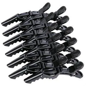 12pcs Hair Clips for Styling Wide Teeth & Double-Hinged Design Alligator Sectioning Clips of Professional Hair Salon Quality 12pcs Hair Clips for Styling Wide Teeth & Double-Hinged Design Alligator Sectioning Clips of Professional Hair Salon Quality
