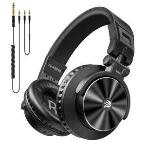 Wired Over Ear Headphones: Studio Monitor Headphones - Professional 50mm Drivers 40kHz DJ Stereo Headphones - 1/4 to 3.5mm Audio Jack for Recording/Mixing/Podcast/Guitar/Keyboard Wired Over Ear Headphones: Studio Monitor Headphones - Professional 50mm Drivers 40kHz DJ Stereo Headphones - 1/4 to 3.5mm Audio Jack for Recording/Mixing/Podcast/Guitar/Keyboard