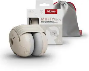 Alpine Muffy Baby Ear Protection for Babies and Toddlers up to 36 Months - CE & ANSI Certified - Noise Reduction Earmuffs - Comfortable Baby Headphones Against Hearing Damage & Improves Sleep - Sand Alpine Muffy Baby Ear Protection for Babies and Toddlers up to 36 Months - CE & ANSI Certified - Noise Reduction Earmuffs - Comfortable Baby Headphones Against Hearing Damage & Improves Sleep - Sand