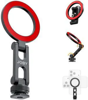 Joby Magnetic Cold Shoe Phone Mount with 1/4" Thread, 240° Adjustable Magnetic Phone Holder for iPhone, Over 12N Strong Magnet, Metal Build, Fits DSLR Camera Rig Vlog Video Recording Joby Magnetic Cold Shoe Phone Mount with 1/4" Thread, 240° Adjustable Magnetic Phone Holder for iPhone, Over 12N Strong Magnet, Metal Build, Fits DSLR Camera Rig Vlog Video Recording