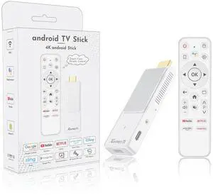 Android TV Stick 4K, NEW TV Stick Android 14.0 2GB RAM 16GB ROM Ultra HD RK3518 CPU Supports Wi-Fi 6 2.4G/5G Wi-Fi Bluetooth 5.0 USB HDR10 with Bluetooth Voice Remote Control, White 2026 Android TV Stick 4K, NEW TV Stick Android 14.0 2GB RAM 16GB ROM Ultra HD RK3518 CPU Supports Wi-Fi 6 2.4G/5G Wi-Fi Bluetooth 5.0 USB HDR10 with Bluetooth Voice Remote Control, White 2026