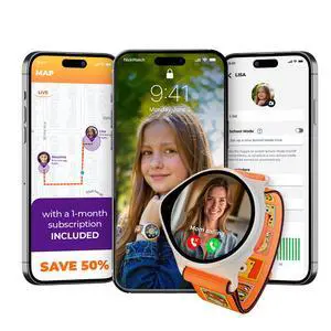 Kids Smart Watch with GPS Tracker Up to 24H Battery Work, SOS, & Parental Controls Smartwatch, Kid Phone Call and Text, Boys & Girls, 4G Smart Watch for Kids Requires Data Plan - First Month Free Kids Smart Watch with GPS Tracker Up to 24H Battery Work, SOS, & Parental Controls Smartwatch, Kid Phone Call and Text, Boys & Girls, 4G Smart Watch for Kids Requires Data Plan - First Month Free