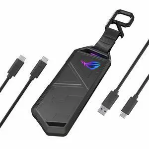 ROG Strix Arion Aluminum Alloy M.2 NVMe SSD Enclosure Case Adapter, USB 3.2 Gen 2 Type-C ,10 Gbps, USB-C to C and USB-C to A Cables, Fits PCIe 2280/2260/2242/2230 M Key/B+M Key, 1 Year Warranty ROG Strix Arion Aluminum Alloy M.2 NVMe SSD Enclosure Case Adapter, USB 3.2 Gen 2 Type-C ,10 Gbps, USB-C to C and USB-C to A Cables, Fits PCIe 2280/2260/2242/2230 M Key/B+M Key, 1 Year Warranty
