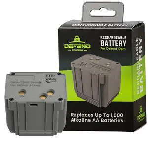 Defend Rechargeable Battery for Cellular Security Camera Defend Rechargeable Battery for Cellular Security Camera