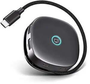 7-in-1 Compact Magnetic USB C Hub with One-Touch Display Off, 4K@60Hz HDMI, 100W PD, 2 USB-A & 1 USB-C 5Gbps, SD/TF Card Reader, Built-in Cable Storage for MacBook, Laptop, Meeting and Travel 7-in-1 Compact Magnetic USB C Hub with One-Touch Display Off, 4K@60Hz HDMI, 100W PD, 2 USB-A & 1 USB-C 5Gbps, SD/TF Card Reader, Built-in Cable Storage for MacBook, Laptop, Meeting and Travel
