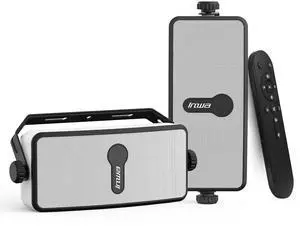 Upgraded 200W Outdoor Bluetooth Speakers Pair - IPX5 Waterproof Wall Mount Stereo Speaker, Wireless Multi-Speaker Connection with Auracast, Sound System w/Aux for Porch, Patio, Garage, Home Upgraded 200W Outdoor Bluetooth Speakers Pair - IPX5 Waterproof Wall Mount Stereo Speaker, Wireless Multi-Speaker Connection with Auracast, Sound System w/Aux for Porch, Patio, Garage, Home