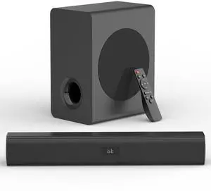 Sound Bar Speakers Bluetooth Wireless, TV Speakers Sound Bar Subwoofer, Home Theater Surround Sound Bar HDMI(ARC) Optical AUX USB 2.1ch Home Audio Sound System TV PC Gaming Wall Mount 3EQ, Black Sound Bar Speakers Bluetooth Wireless, TV Speakers Sound Bar Subwoofer, Home Theater Surround Sound Bar HDMI(ARC) Optical AUX USB 2.1ch Home Audio Sound System TV PC Gaming Wall Mount 3EQ, Black