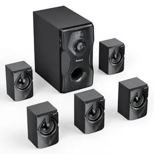 Surround Sound System Home Theater Speakers - 700 Watts Peak Power 5.1/2.1Wired Stereo Speaker System 5.25" Subwoofer Strong Bass with Bluetooth ARC Optical Input Surround Sound System Home Theater Speakers - 700 Watts Peak Power 5.1/2.1Wired Stereo Speaker System 5.25" Subwoofer Strong Bass with Bluetooth ARC Optical Input